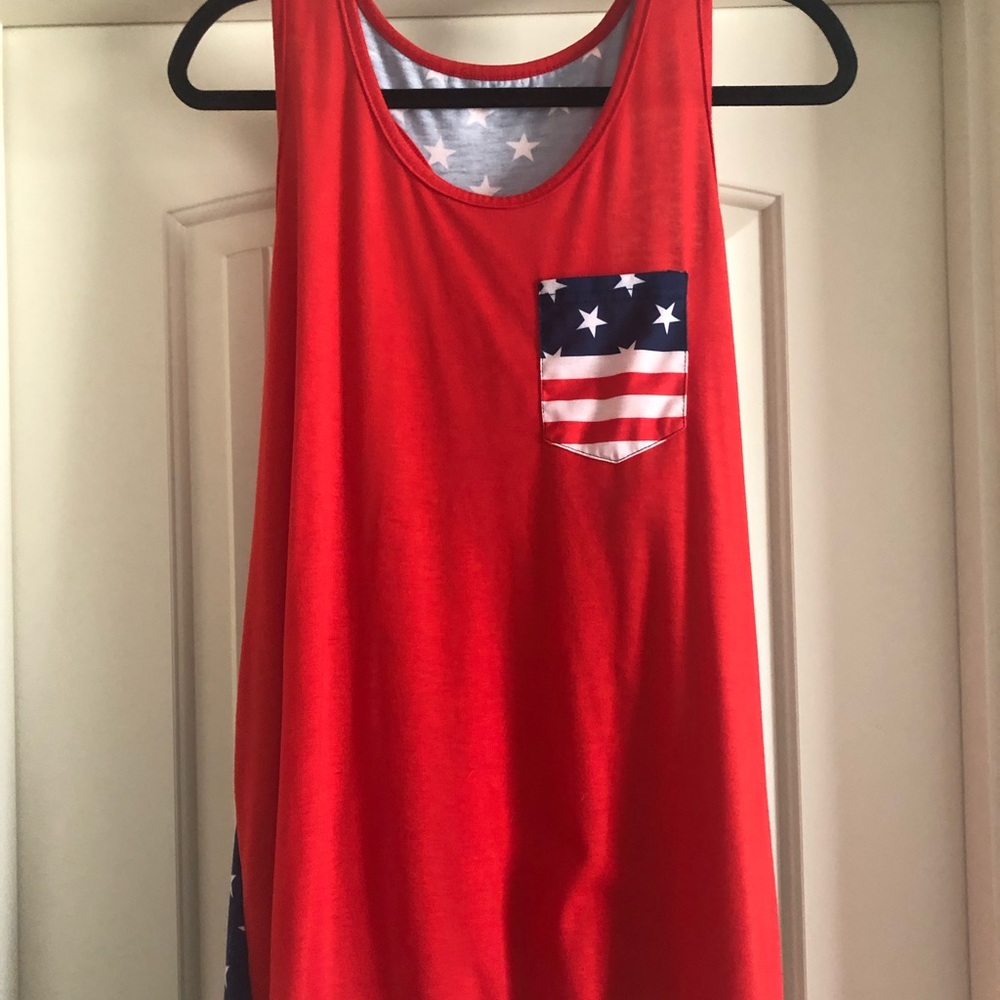 America razor back tank top